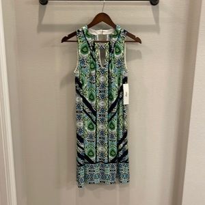 London times brand dress from stitch fix. Size 8  Green, black and blue.